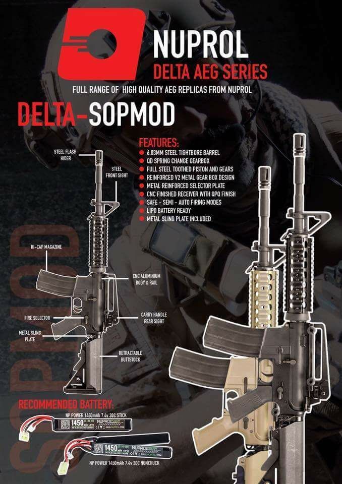 Nuprol Delta SOPMOD - TAN Airsoft Tüfek