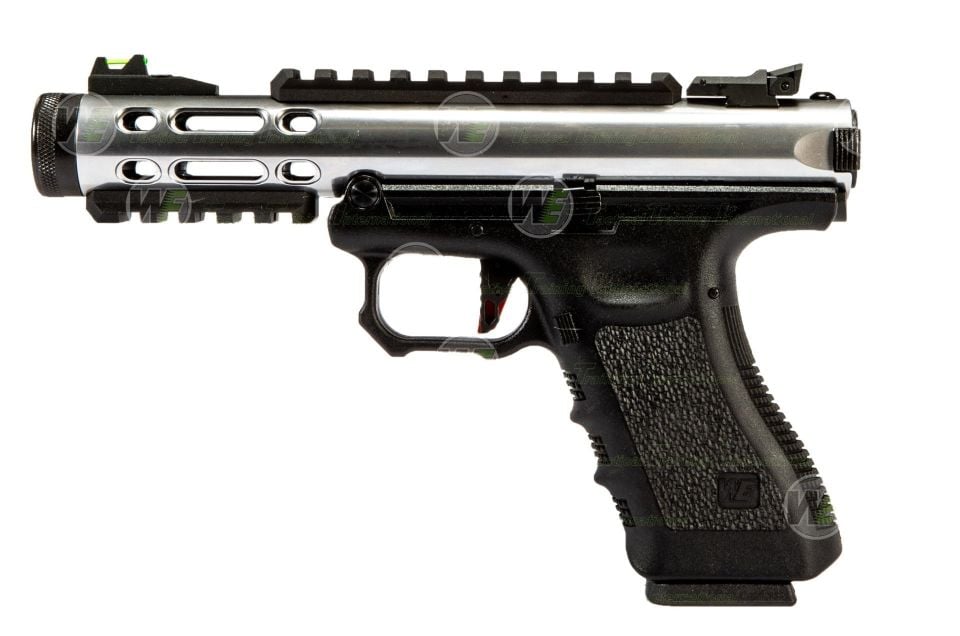 WE GALAXY SV Glock/Ruger HYBRID GBB Airsoft Tabanca SILVER