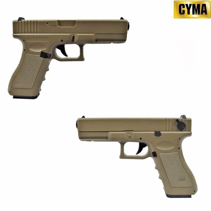 CYMA GLOCK  AEP TAN AIRSOFT ELEKTRIKLI TABANCA - New Mosfet Edition