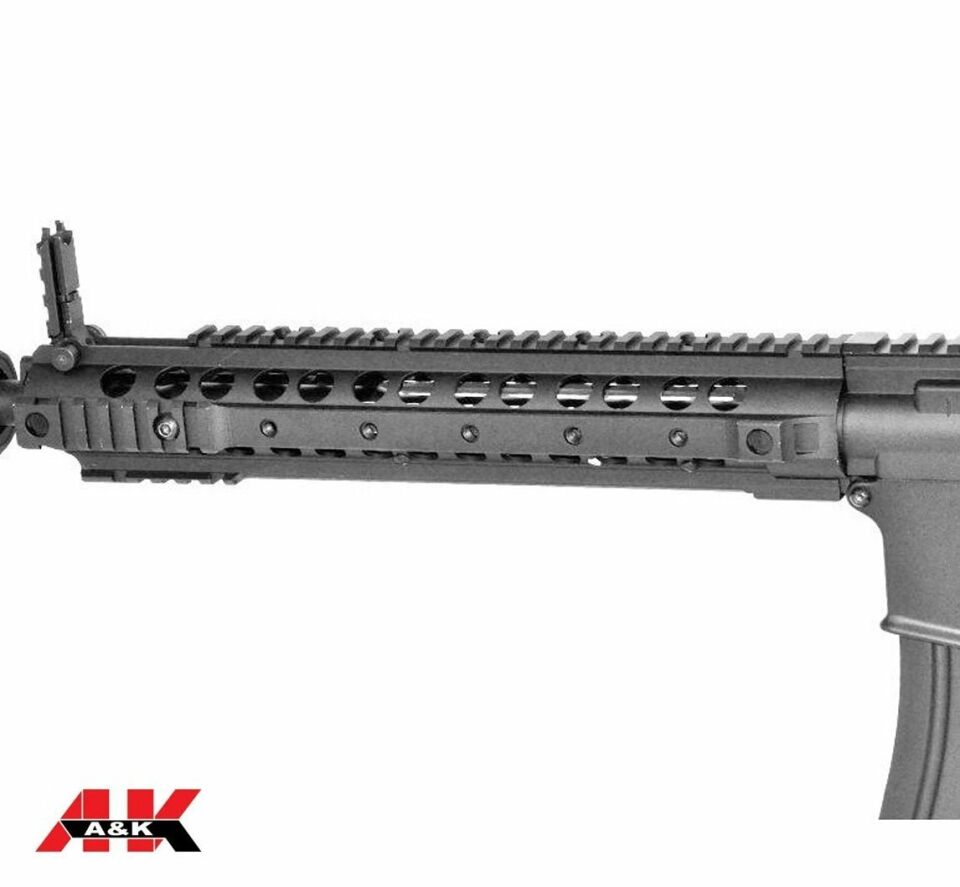 A&K M4 DMR Diamond Head Susturucu Replikalı AEG Airsoft Tüfek - Siyah