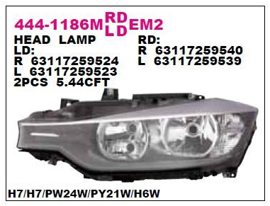 Bmw Far Sağ F30  63117259524