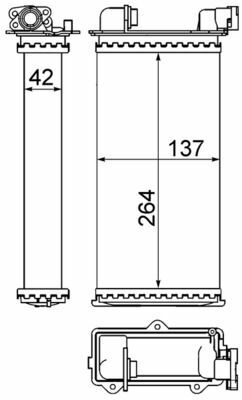 Bmw Kalorifer Radyatörü E30-Z1 64118391362