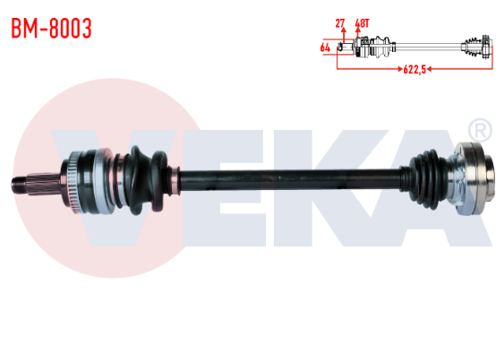 Bmw Aks Komple Arka Sol  E36-E46 33211229587
