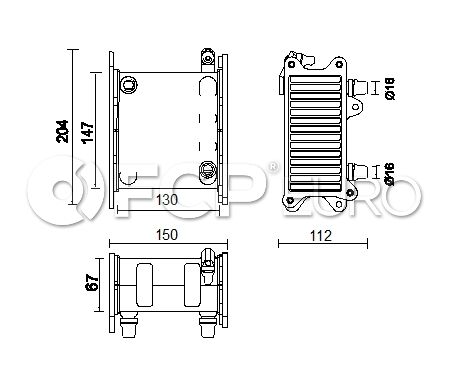 Bmw Charge Air Cooler Bmw 7 (F01,F02,G12) 17517566392