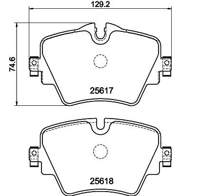 Bmw Fren Balatası Ön F40-F45-F46-F48-F49-F39-F54-F60 34106884492