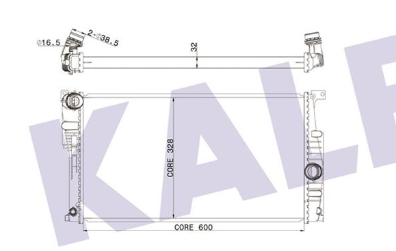 Bmw Su Radyatörü F20-F20 Lci-F21-F21 Lci-F22-F30-F31-F34-F35-4F32-F33-F36 N13-N47-B47 2010-2017 17117600516