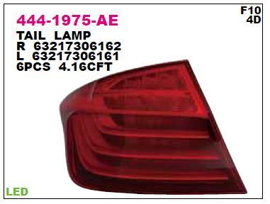 Bmw Stop Sağ Dış F10 63217306162