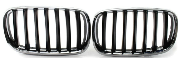 Bmw Panjur Sol + Sağ Krom-Siyah Set X5 E70-X6 E71 51137157687
