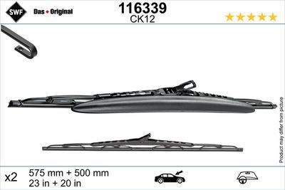 Bmw Ön Silecek Süpürgesi Set (580-500mm) X3 E83 - E46 61619071613