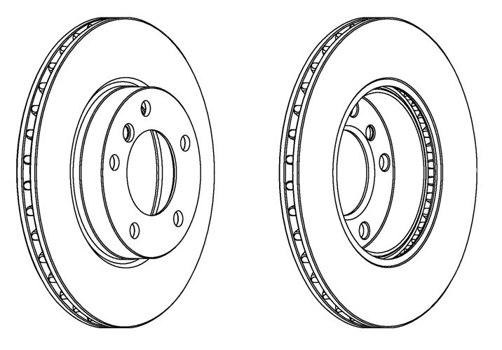 Bmw Fren Disk  Ön Havalı E36-E46 (TAKIM) 34116855153