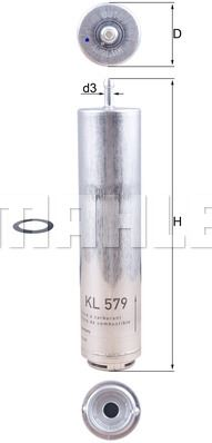 Bmw Yakıt Filtresi (Geniş Delik) M47N2-N47-M57N2-N57 E90-E91-E92-E93 13327793672