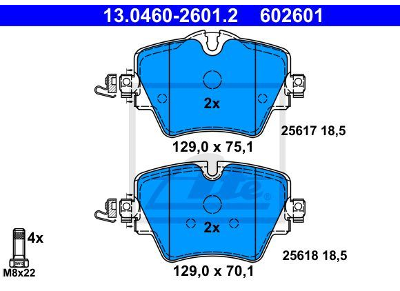 Bmw Fren Balatası Ön F40-F45-F46-F48-F49-F39-F54-F60 34106884492