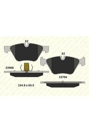 Bmw Fren Balatasi Ön E90-E91-E92-E93-X1 E84 Bm 2005-2011 34116771868