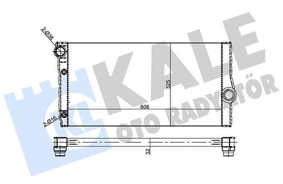 Bmw Su Radyatörü 4 Çıkışlı F10 525 17118509175