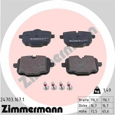 Bmw Fren Balatası Seramik Arka G31 530i B48D 34216867175