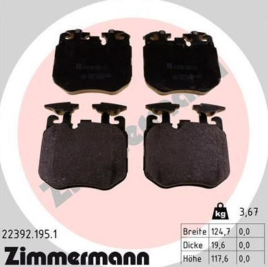 Bmw Fren Balatası M G30-G11-G20 34116889585