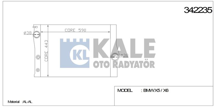 Bmw Su Radyatörü X5 E70-X6 E71 17117533472