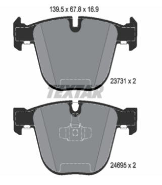 Bmw Fren Balatası Arka F07-F01-F02-F04 34216790966