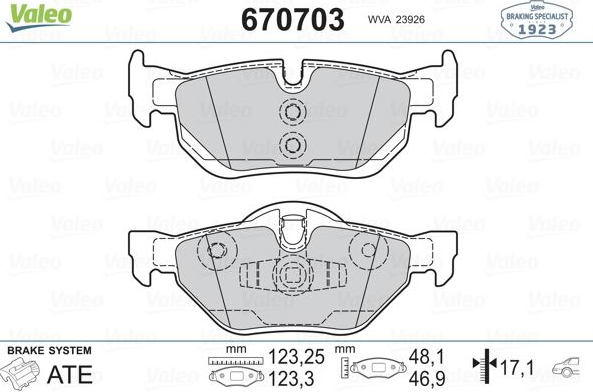 Bmw Fren Balatası Arka E90-F30 34216790761