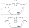 Bmw Fren Balatası Arka E60-E61-E63-E64 34216763043
