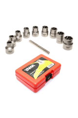 YAMA 9 PC 1/2'' CRMO Yıpranmış Cıvata Ve Bozuk Somun Sökme Lokma Seti