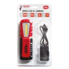 RİCO Şarjlı El Lambası Ledli K16 240LM