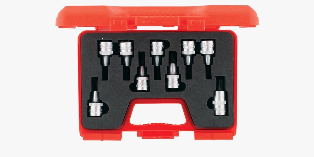 İZELTAŞ  1/2” 9 Parça Torx Lokma Takımı