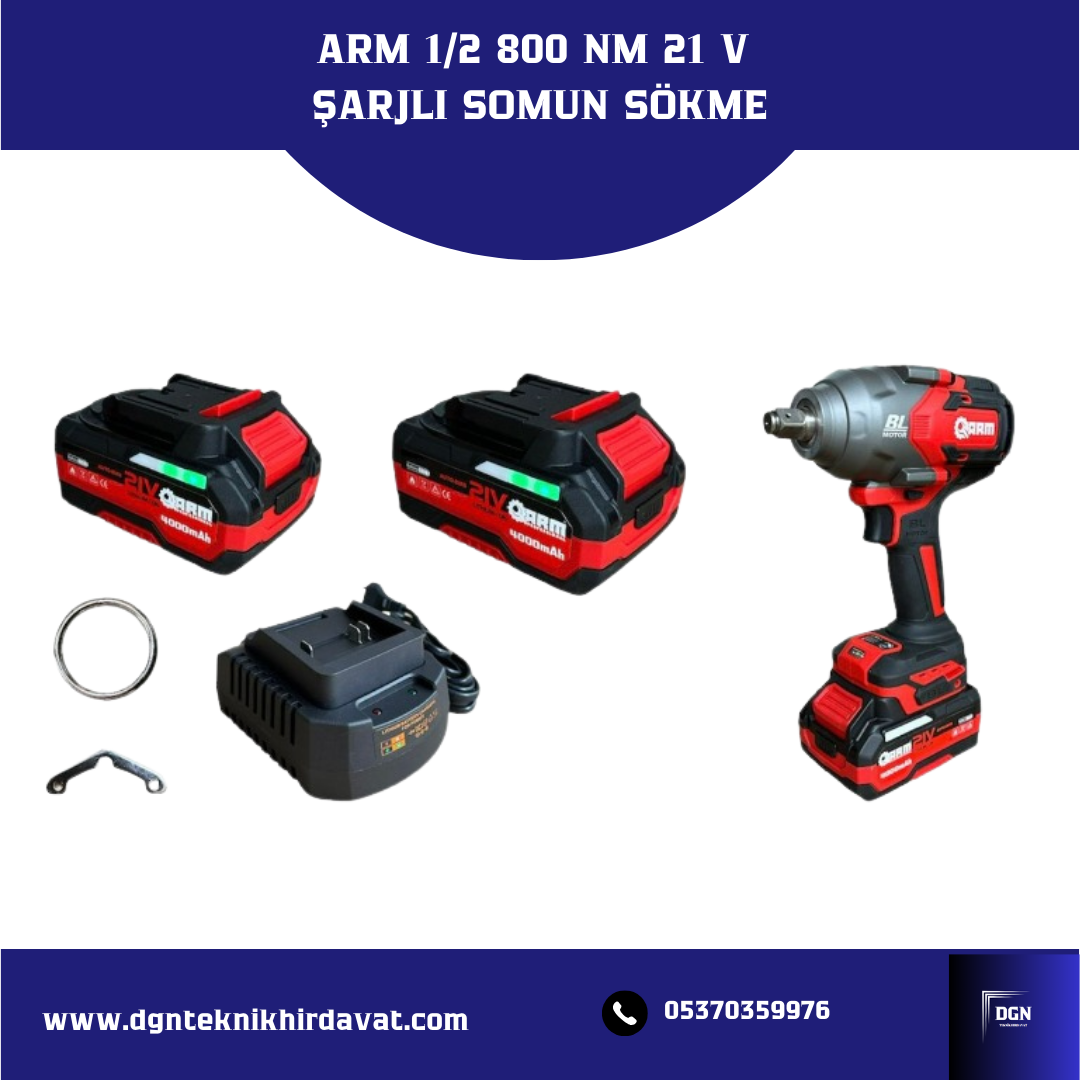 ARM1/2 850NM 21V Şarjlı Somun Sökme
