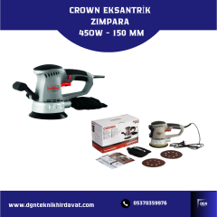 CROWN EKSANTRİK ZIMPARA 450 W - 150 MM