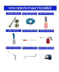 OTO SERVİS KURULUM PAKETİ
