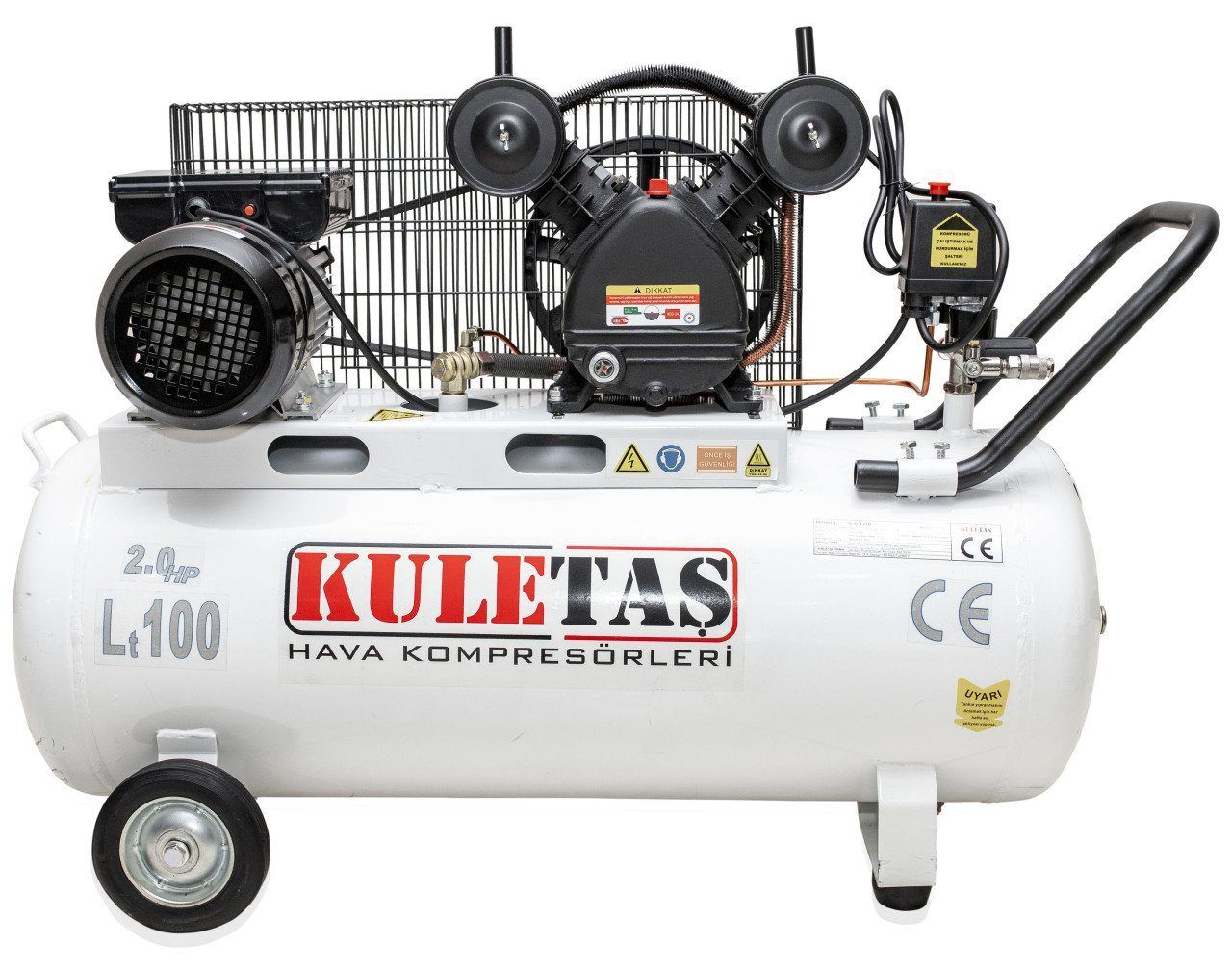 KULETAŞ 100 LT HAVA KOMPRESÖRÜ  2 HP MOTOR