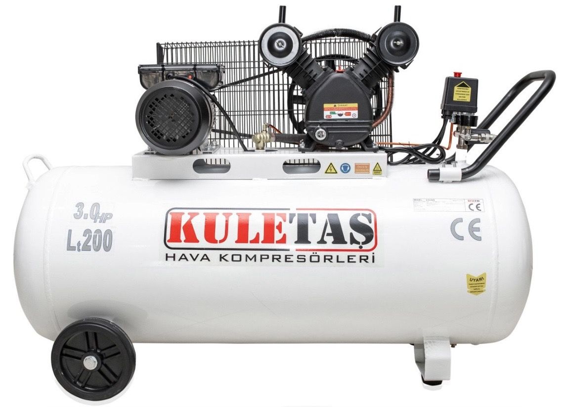 KULETAŞ 200 LT (3 HP) HAVA KOMPRESÖRÜ