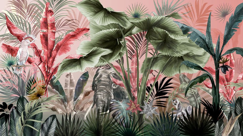Pink forest