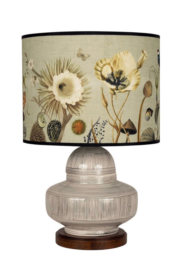 Botanic sepia lamp