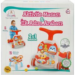 Babycim 2‘si 1 Arada Aktivite Masası ve İlk Adım Arabası