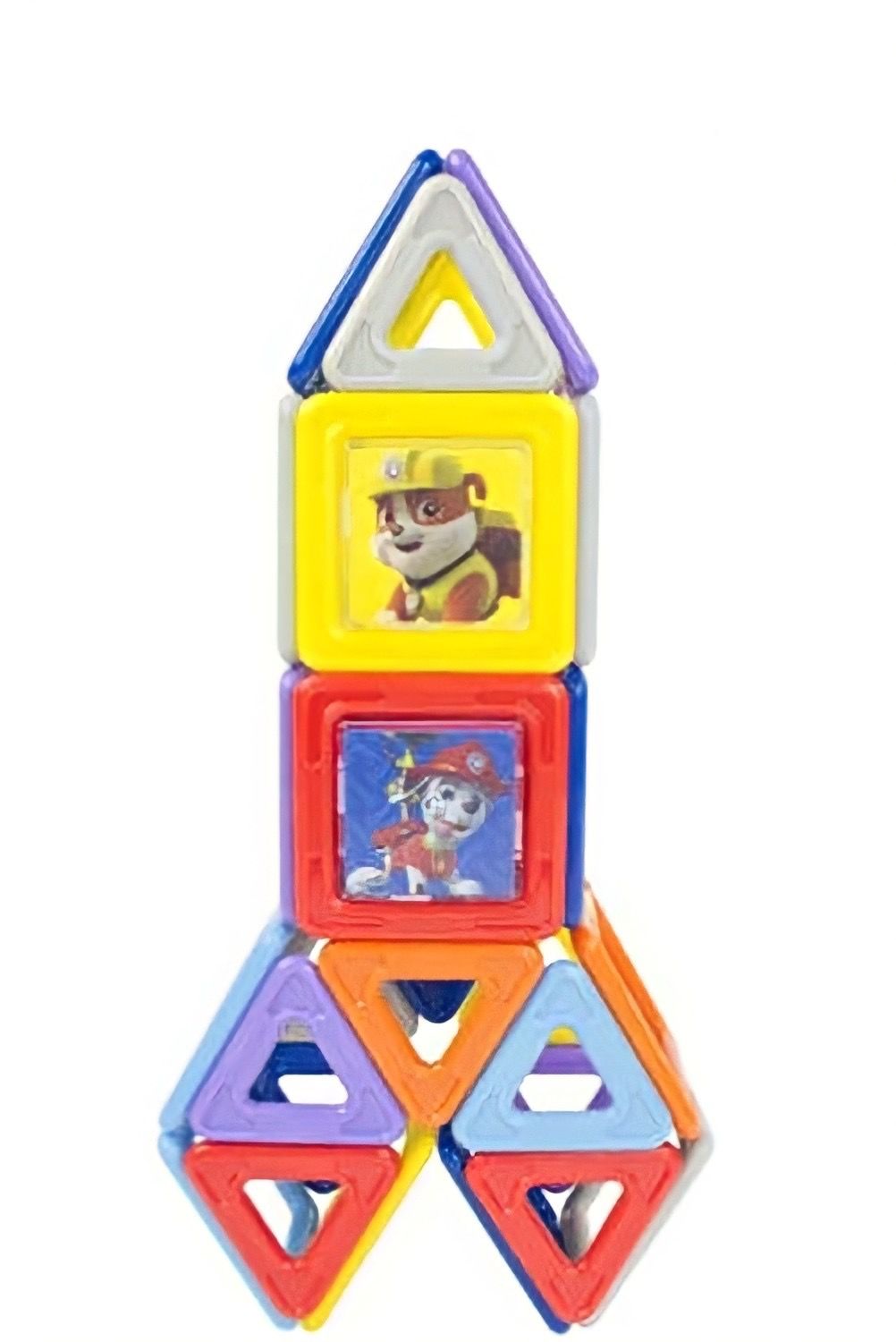 Paw Patrol Magic Magnetic Blocks Mıknatıslı Denge Oyun Çubukları 60 Parça Eğitici Oyuncak Set