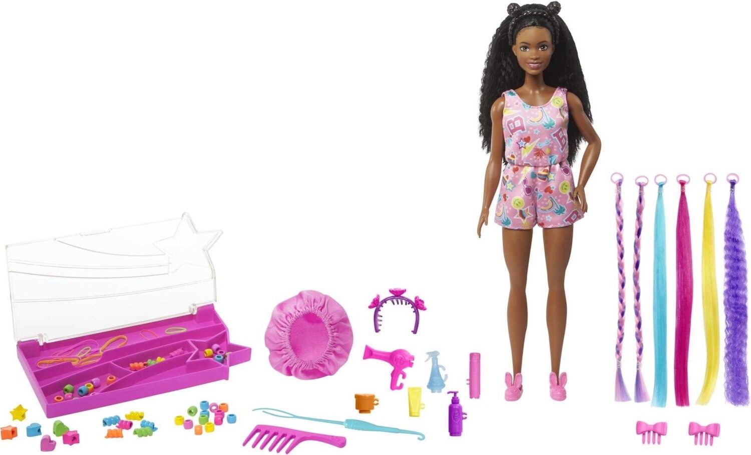 Barbie Brooklyn Eğlenceli Saçlar Oyun Seti, Barbie ''Brooklyn'' Roberts Bebek