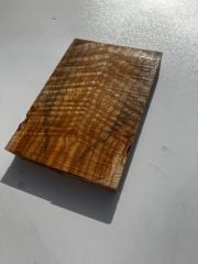 Premium Figured Flame Ash Wood Blank – Ideal for Knife No;007