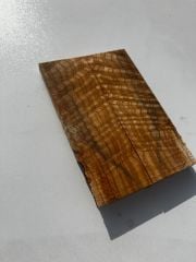 Premium Figured Flame Ash Wood Blank – Ideal for Knife No;007