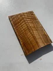 Premium Figured Flame Ash Wood Blank – Ideal for Knife No;008