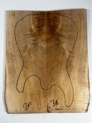 Maple Drop Top Luthier Guitar Figured Wood Bookmatched Set No:3
