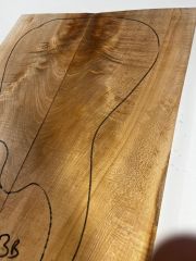 Maple Drop Top Luthier Guitar Figured Wood Bookmatched Set No:3