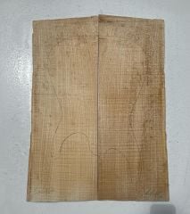 Flame Maple Drop Top Luthier Guitar Figured Wood Bookmatched Set No:44