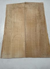 Flame Maple Drop Top Luthier Guitar Figured Wood Bookmatched Set No:44