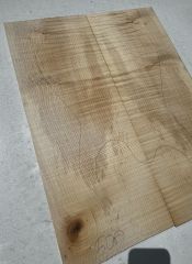 Flame Maple Drop Top Luthier Guitar Figured Wood Bookmatched Set No:50