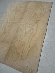 Flame Maple Drop Top Luthier Guitar Figured Wood Bookmatched Set No:52