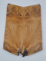 Burl Chestnut Electric Guitar Top Wood Carved Top #01