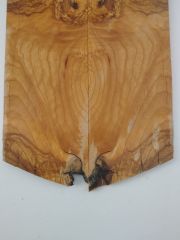 Burl Chestnut Electric Guitar Top Wood Carved Top #01