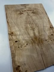 AA Grade Poplar Mappa Burl Bookmatched Guitar Drop Top Luthier Tonewood #12