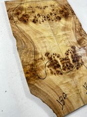 AAA Grade Poplar Mappa Burl Bookmatched Guitar Drop Top Luthier Tonewood #18